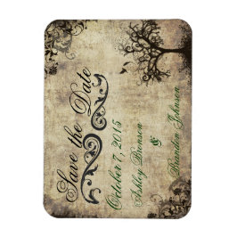 Vintage New Life Save Date Bröllop Magnet