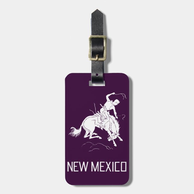 Vintage New mexico Bagagebricka (Vertikal Framsida)