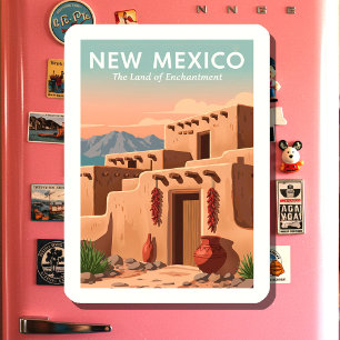 Vintage New mexico Magnet