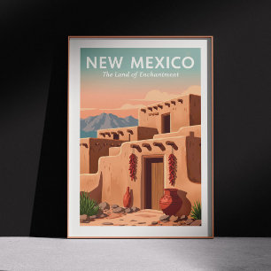 Vintage New mexico Poster