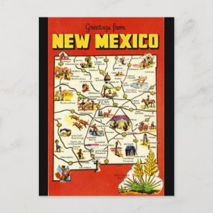 Vintage New mexico Vykort