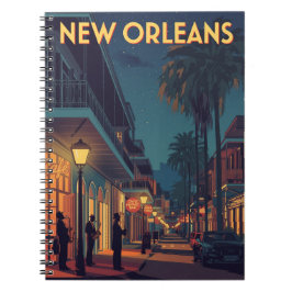 Vintage New Orleans Anteckningsbok