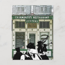 Vintage New Orleans Brassorkester Vykort