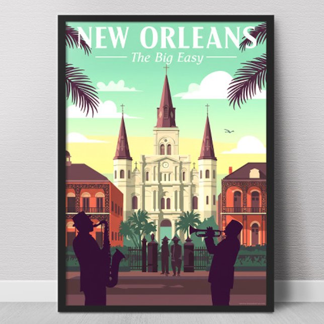Vintage New Orleans Poster (Skapare uppladdad)