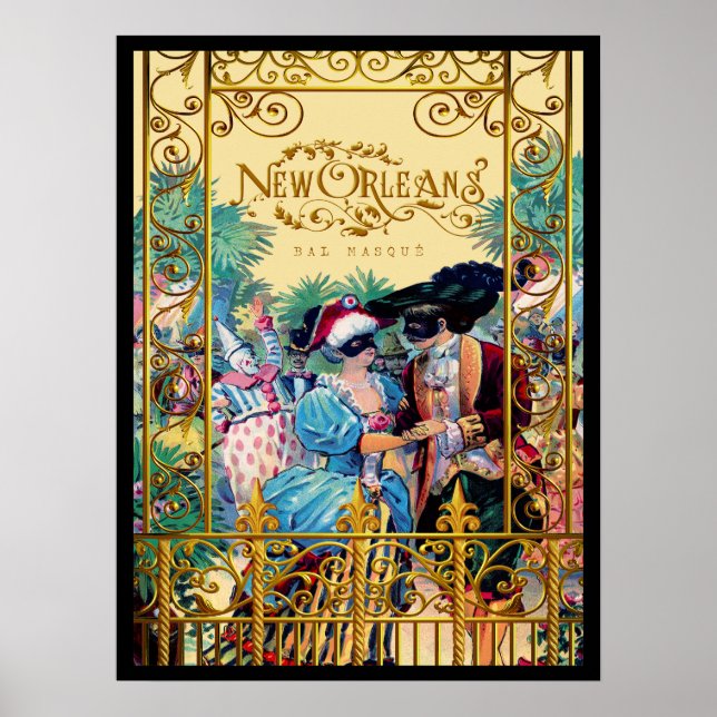 Vintage New Orleans Poster (Framsidan)