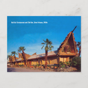 Vintage New Orleans Tiki Pub Historic Photo Vykort