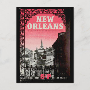 Vintage New Orleans Travel Postcard Helg Vykort