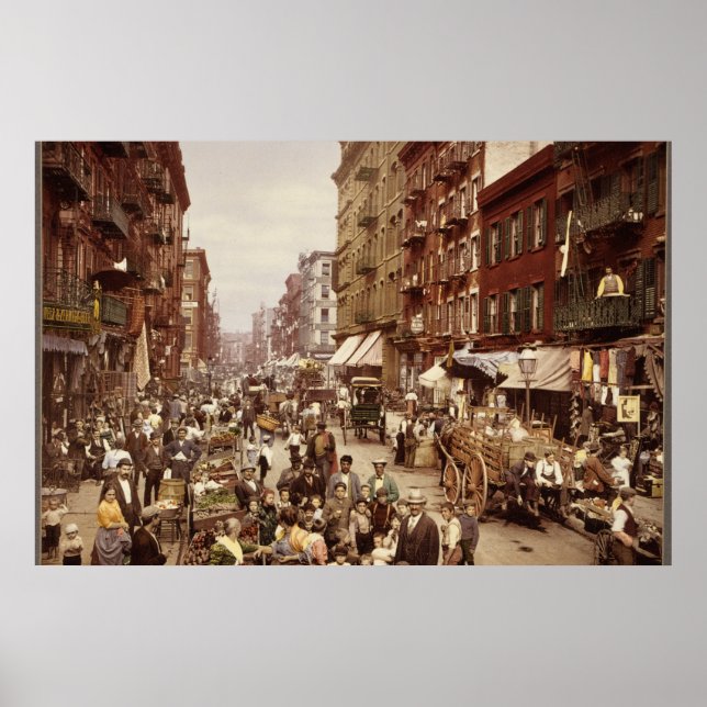 Vintage New York 1890 Poster (Framsidan)