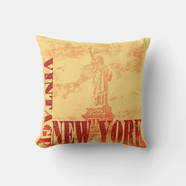 Vintage New York #1 - Pillow Kudde (Framsida)