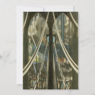 Vintage New York Architecture, Brooklyn Bridge