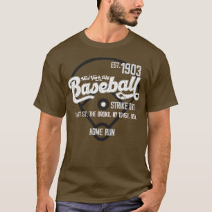 Vintage New York Baseball Est 1903 Baseball Fläkt T Shirt