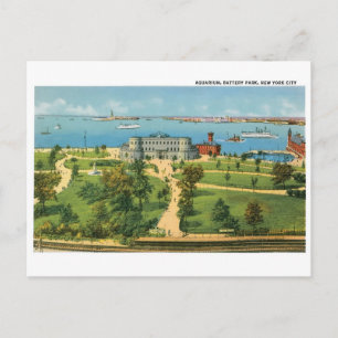 Vintage New York City, Aquarium, Battery Park Vykort