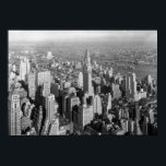 Vintage New York City Art Deco Skyscraper Poster<br><div class="desc">Visa din kärlek i New York City med vintagens fotografi av Manhattan.</div>