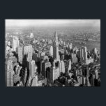 Vintage New York City Art Deco Skyscraper Poster<br><div class="desc">Visa din kärlek i New York City med vintagens fotografi av Manhattan.</div>