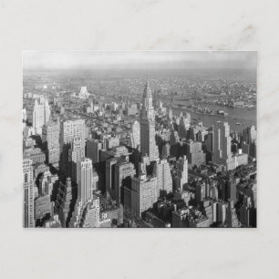 Vintage New York City Art Deco Skyscraper Vykort