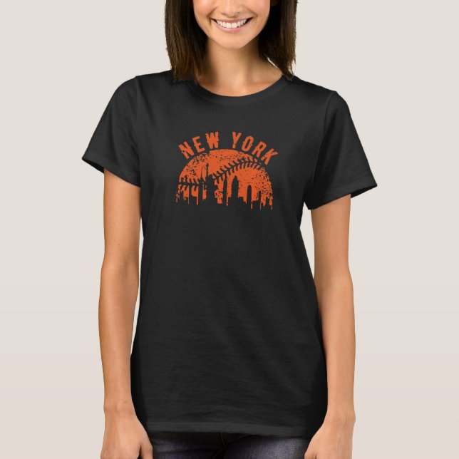Vintage New York City Baseball T Shirt (Framsida)