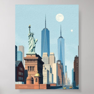 Vintage New York City Central Park Poster