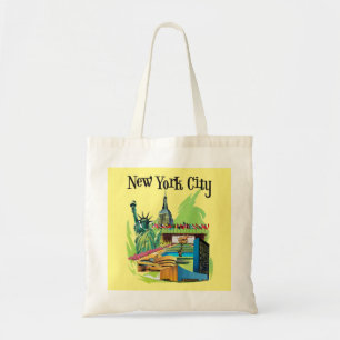 Vintage New York City frihetsgudinnan Travel art Tygkasse