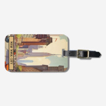 Vintage New York City-gatu-scene med anpassad text