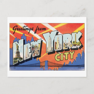 Vintage New York City Postcard Vykort