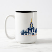 Vintage New York City Silhuett Kaffemugg