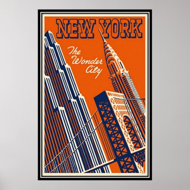 Vintage New York City, USA - Poster (Framsidan)