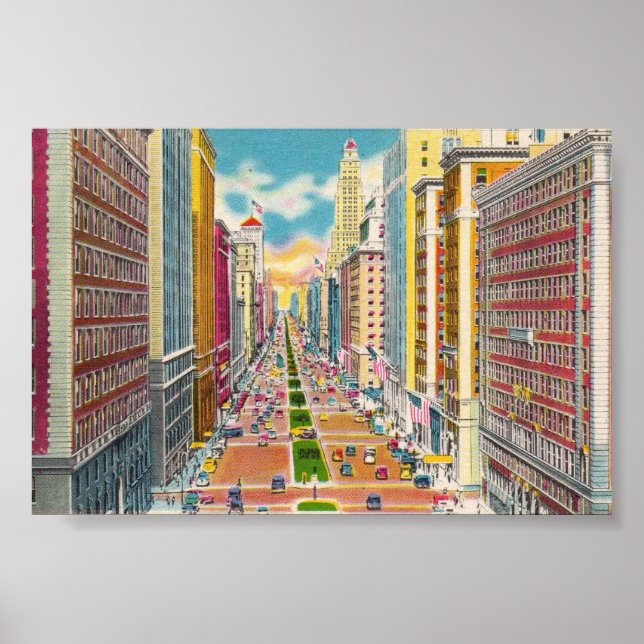 Vintage New York City, USA - Poster (Framsidan)