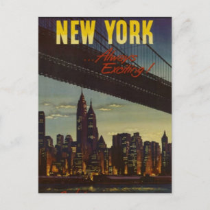 Vintage New York City, USA - Vykort