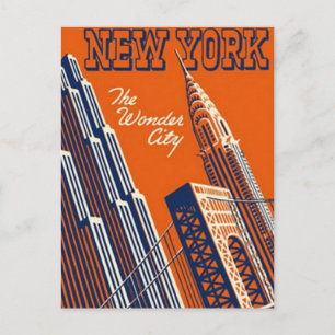 Vintage New York City, USA - Vykort