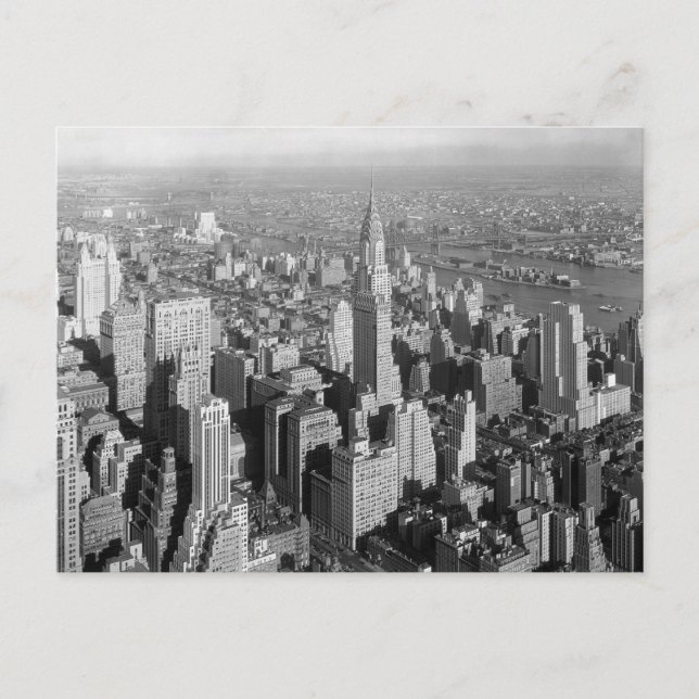 Vintage New York City Vykort (Framsida)