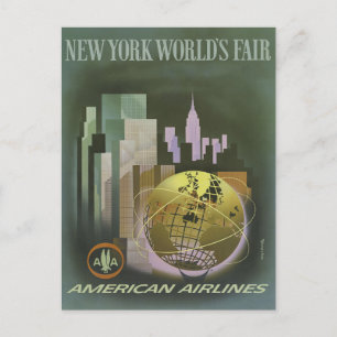 Vintage New York City World's Fair Vykort