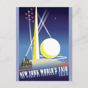 Vintage New York City Worlds Fair Vykort