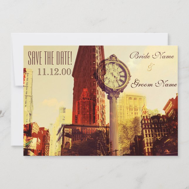 Vintage New York femte avenyn Inbjudningar (Framsida)