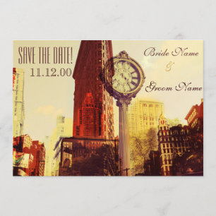 Vintage New York femte avenyn Inbjudningar