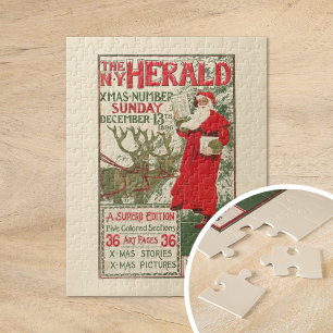 Vintage New York Herald-julupplagan Pussel