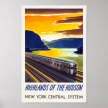 Vintage New York-järnvägen Poster