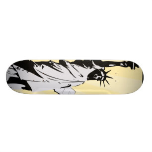 Vintage New York Old School Skateboard Bräda 21,6 Cm
