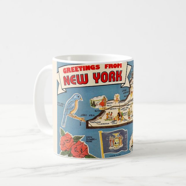 Vintage New York State Kopp (Framsida vänster)