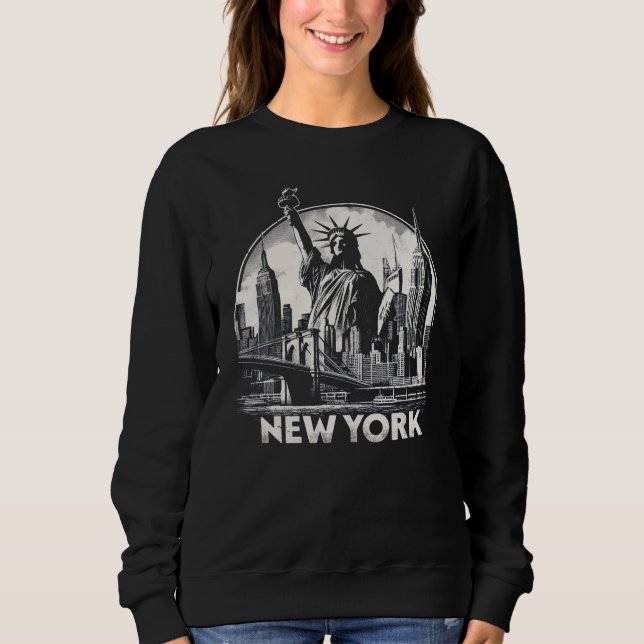 Vintage New York T Shirt (Framsida)
