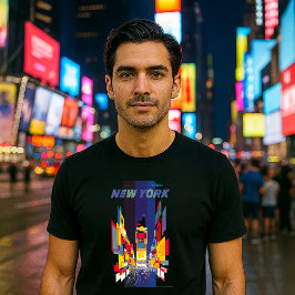 Vintage New York Times Square atomage T Shirt
