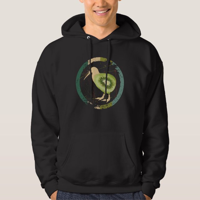 Vintage New Zealand Kiwi Hoodie (Framsida)