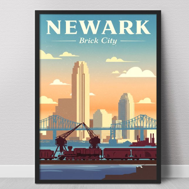 Vintage Newark New Jersey Poster (Skapare uppladdad)