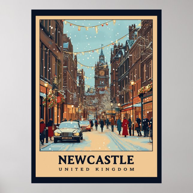 Vintage Newcastle Poster (Framsidan)