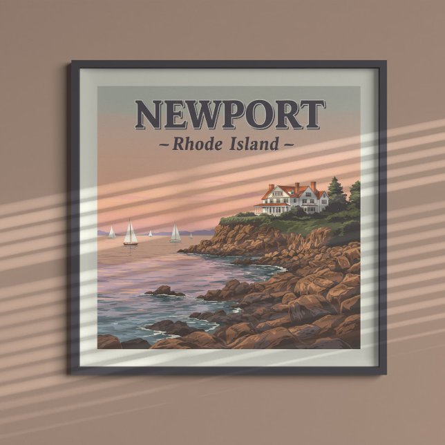 Vintage Newport Rhode island Poster (Skapare uppladdad)