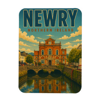 Vintage Newry Norra Irland presenter och souvenire Magnet