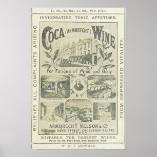 Vintage Newspaper Advertising Kitchen Poster