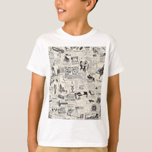Vintage Newspaper T Shirt