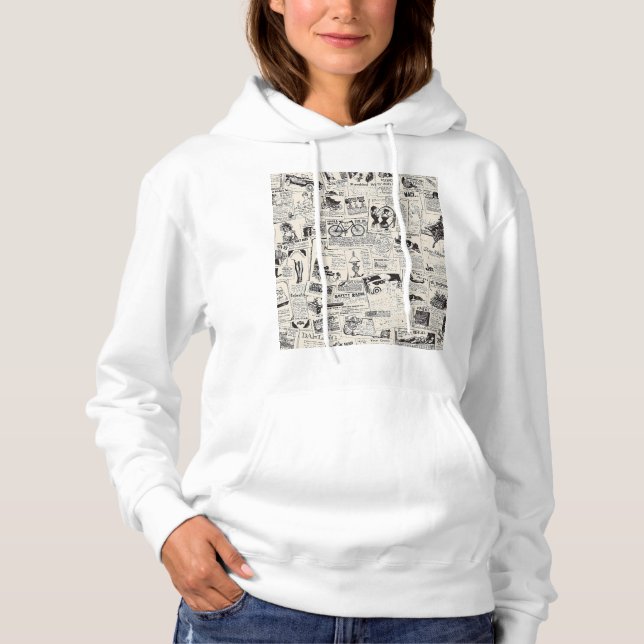 Vintage Newspaper T Shirt (Framsida)