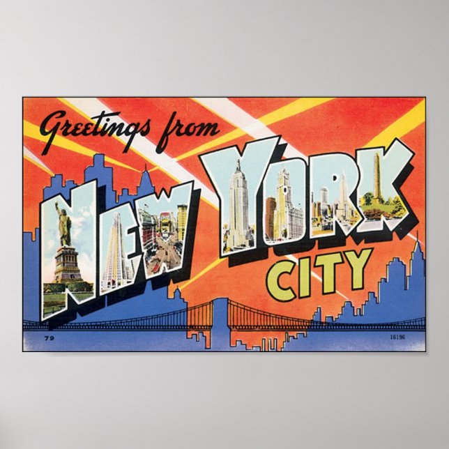 Vintage NewYorkCity Poster (Framsidan)