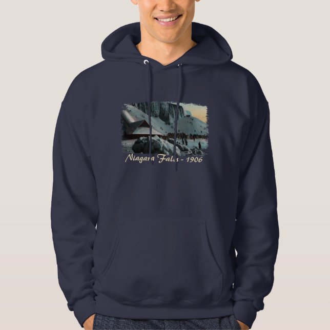 Vintage Niagara Falls Ice Hooded Sweatshirt (Framsida)